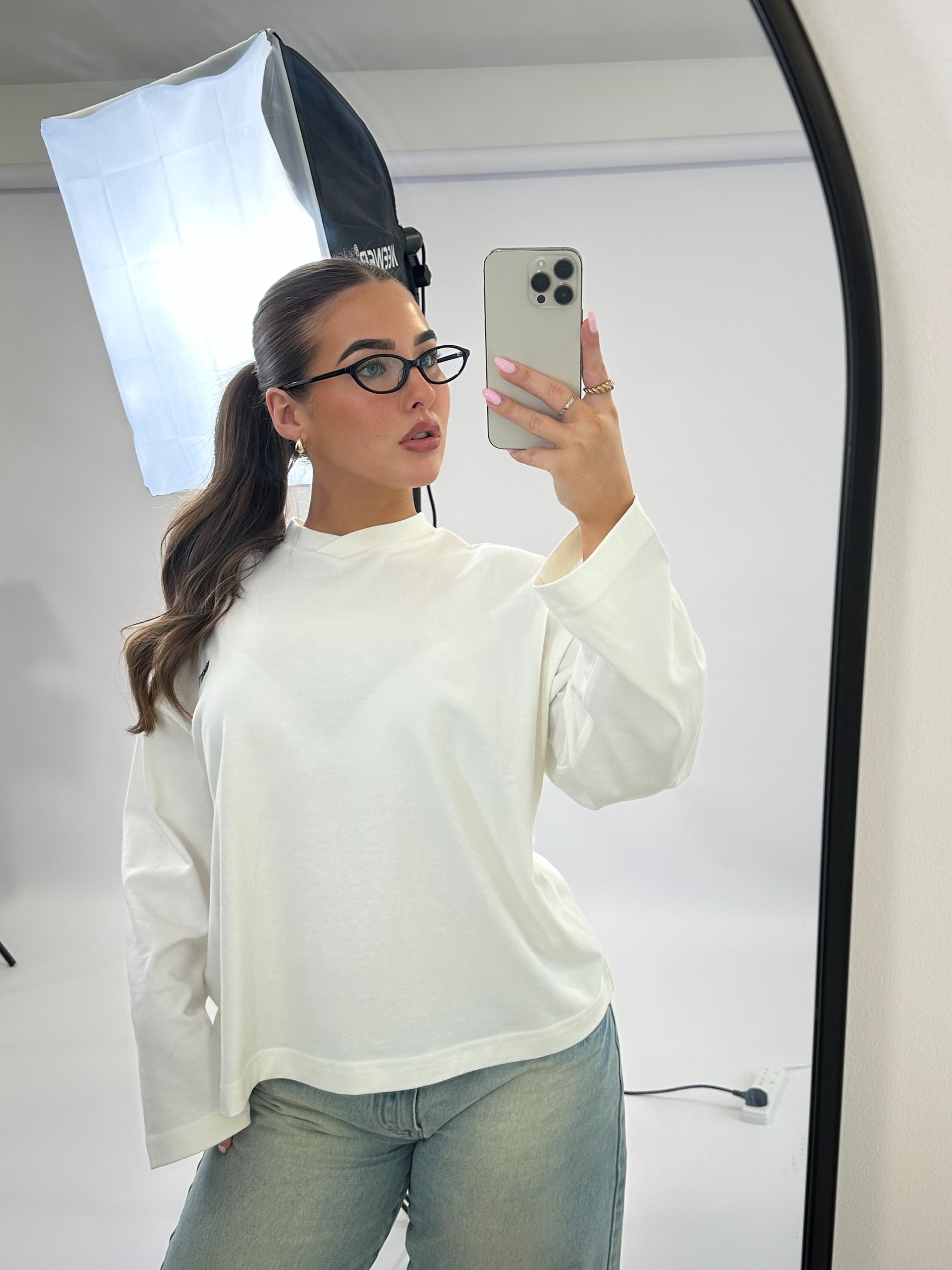 Annie Black Clear Lens Glasses