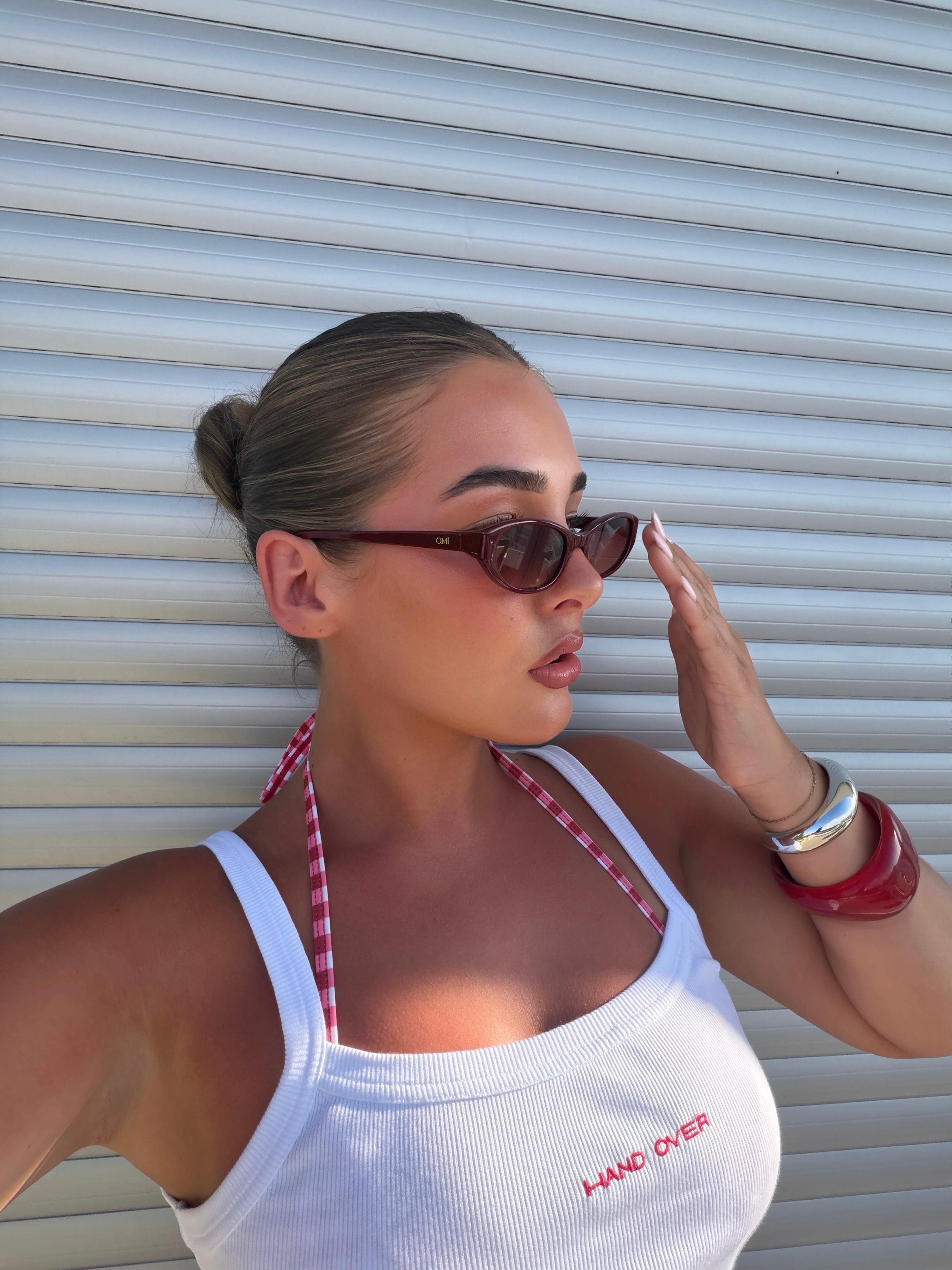 Margot Burgundy Sunglasses