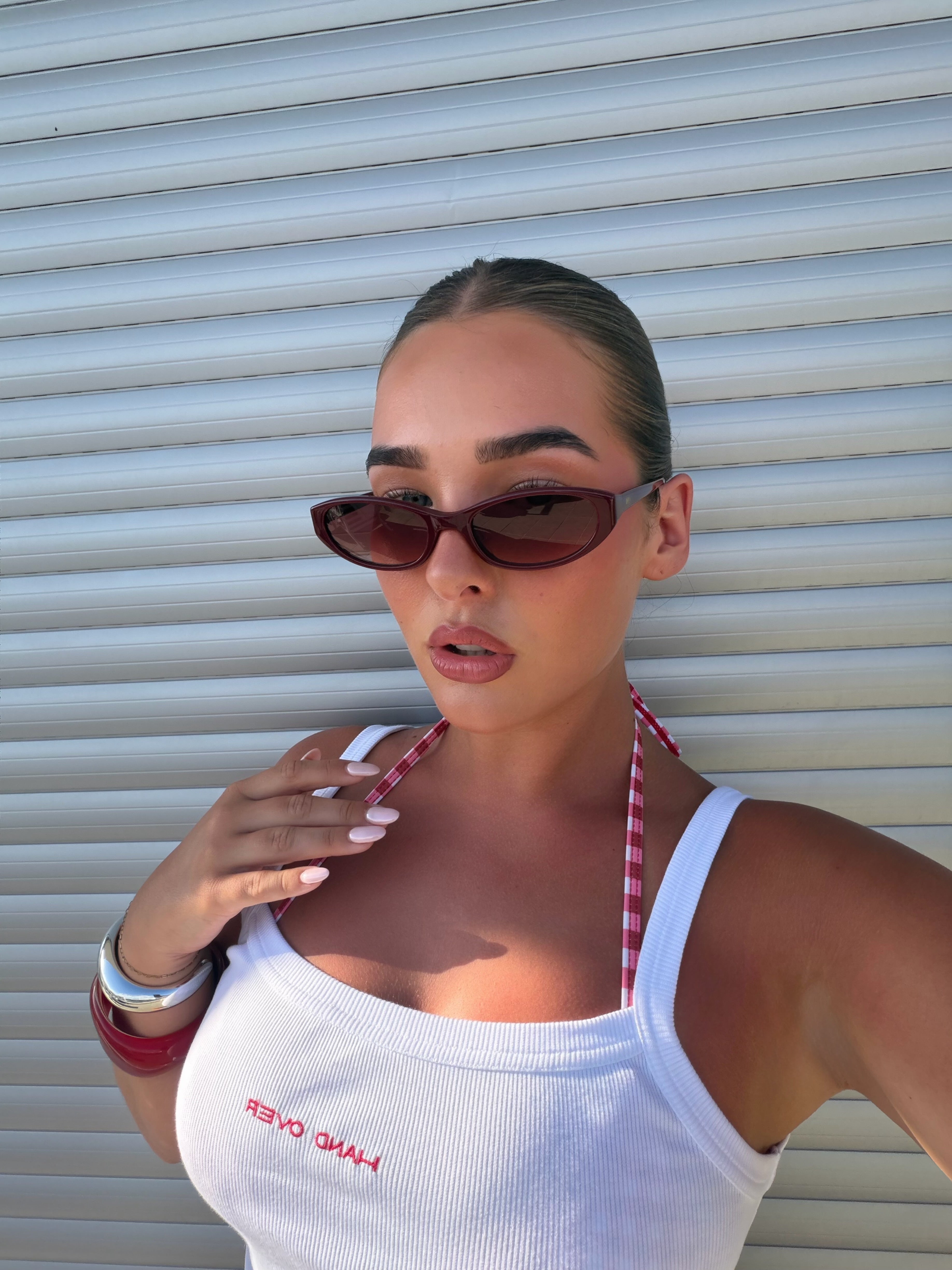 Margot Burgundy Sunglasses