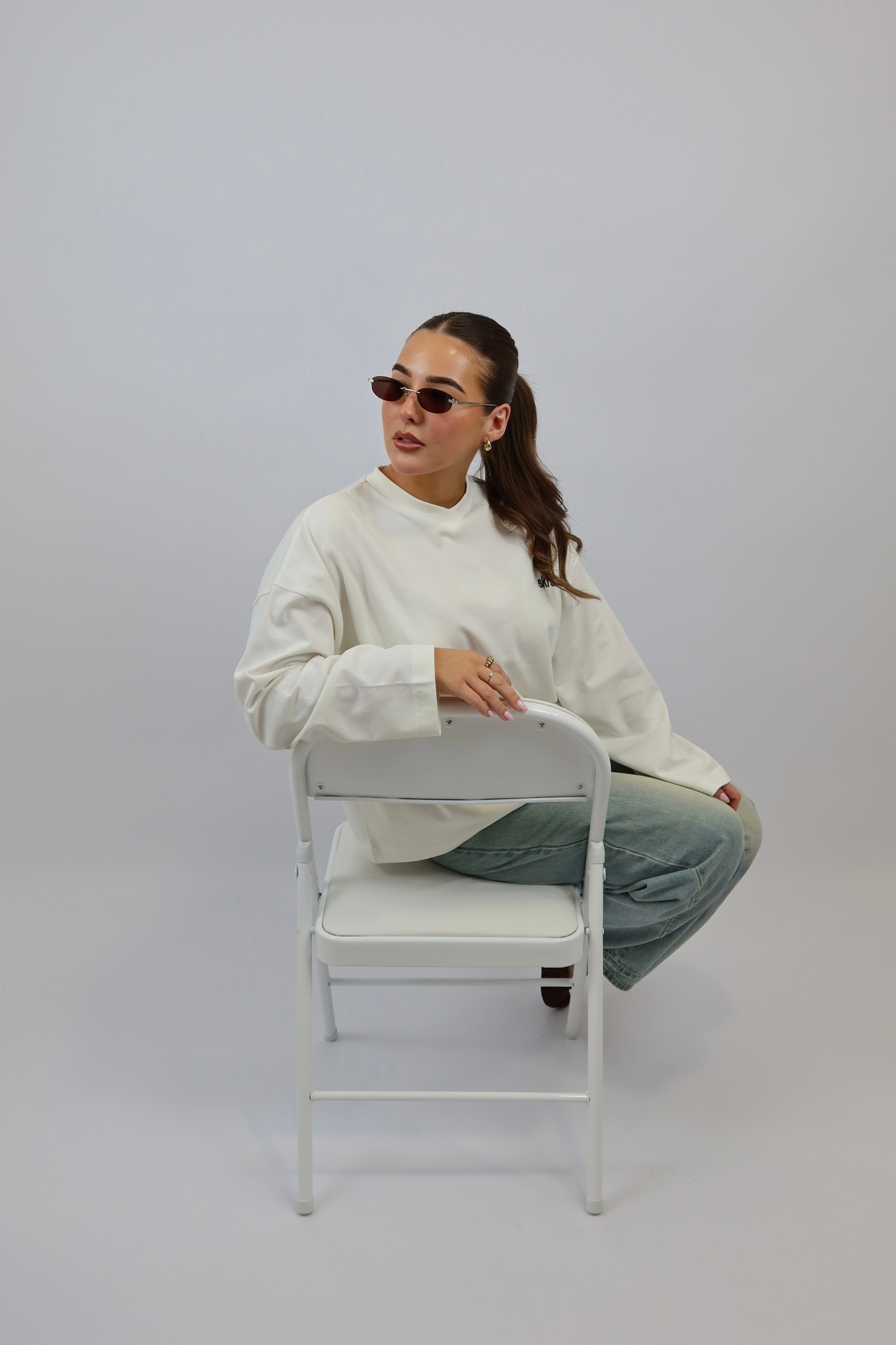 Nina Silver Frameless Sunglasses