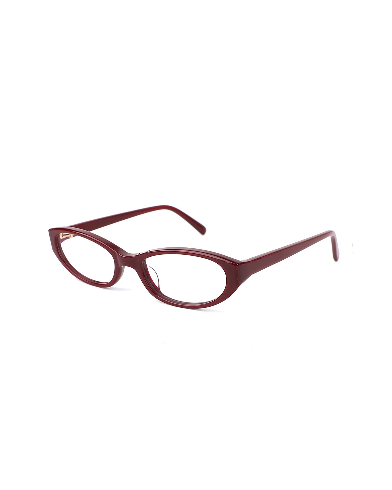 Margot Burgundy Clear Lens Glasses