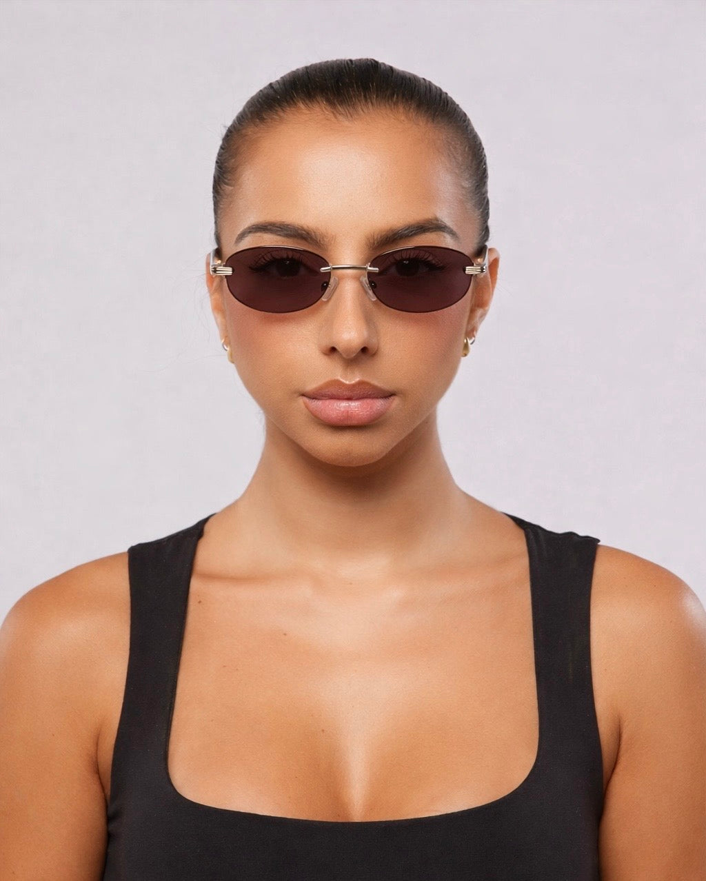 Nina Silver Frameless Sunglasses